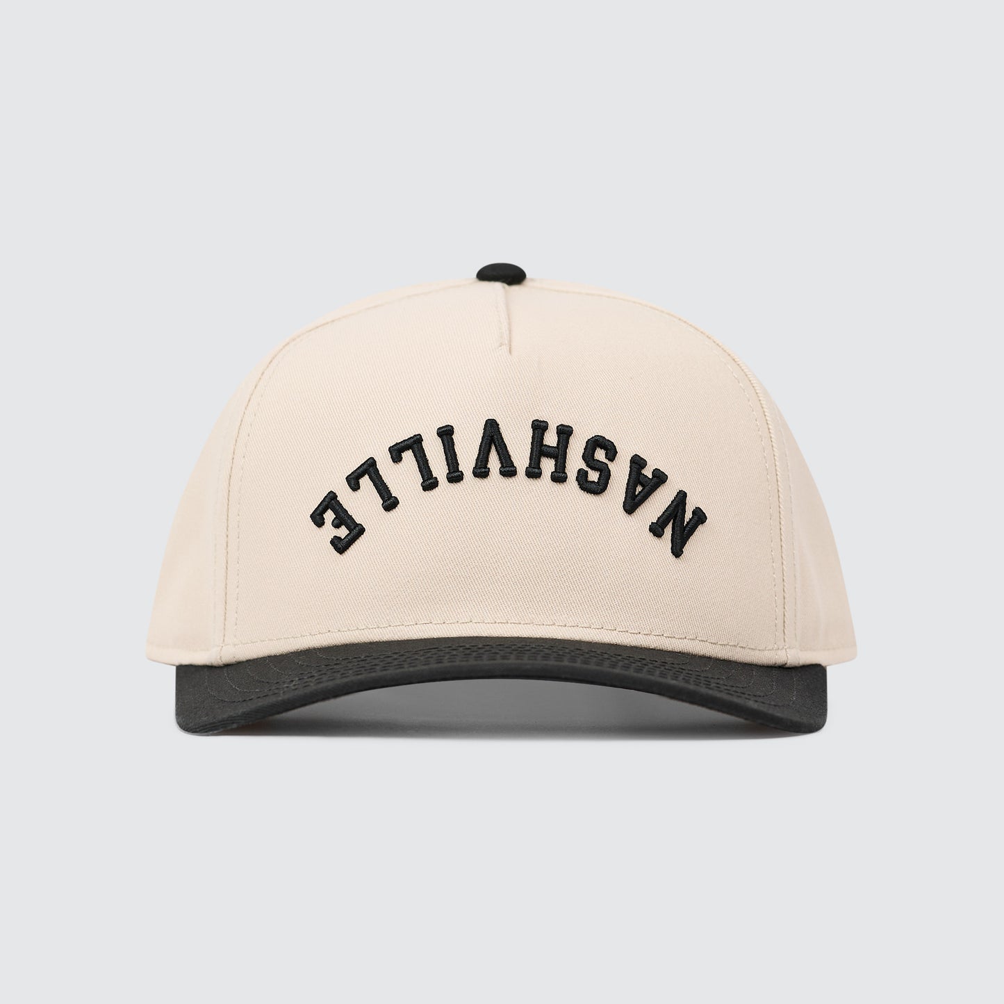 Upside Down Nashville Snapback [Black]