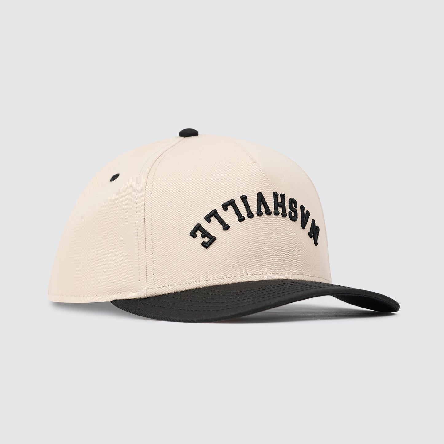 Upside Down Nashville Snapback [Black]