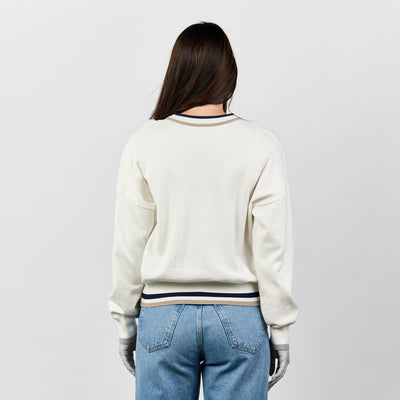 Nashville Knit Sweater [White/Navy]