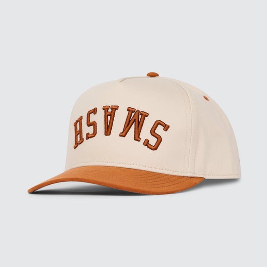 SMASH Upside Down Snapback [Caramel Suede]
