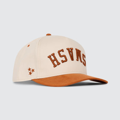 SMASH Upside Down Snapback [Caramel Suede]