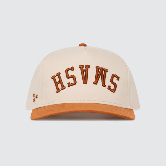 SMASH Upside Down Snapback [Caramel Suede]