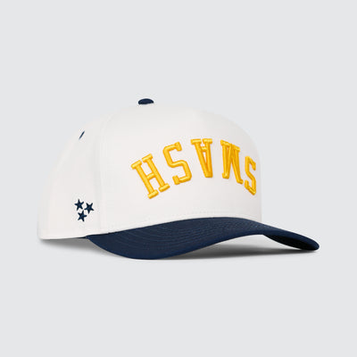SMASH Upside Down Snapback [Navy/White/Gold]