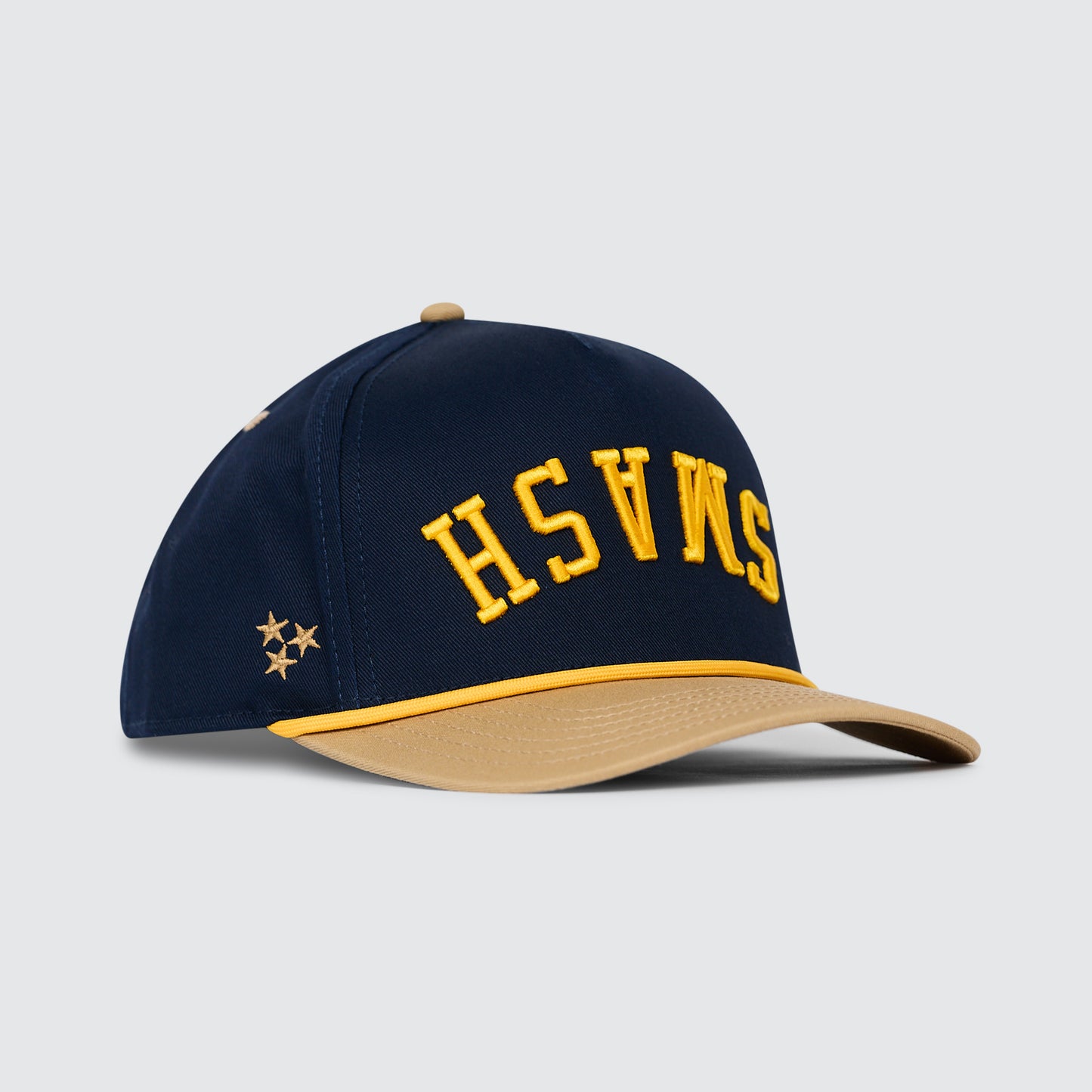 SMASH Upside Down Snapback [Tan/Navy]