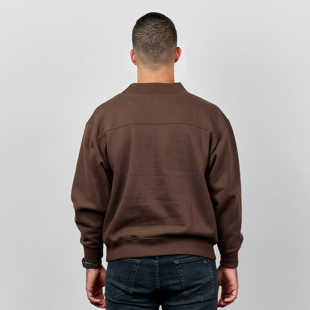 Fireside Mock Neck [Chocolate]