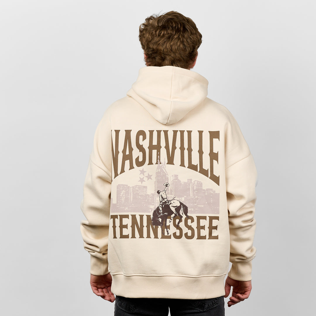 Nashville Skyline Rodeo Hoodie [Bone]