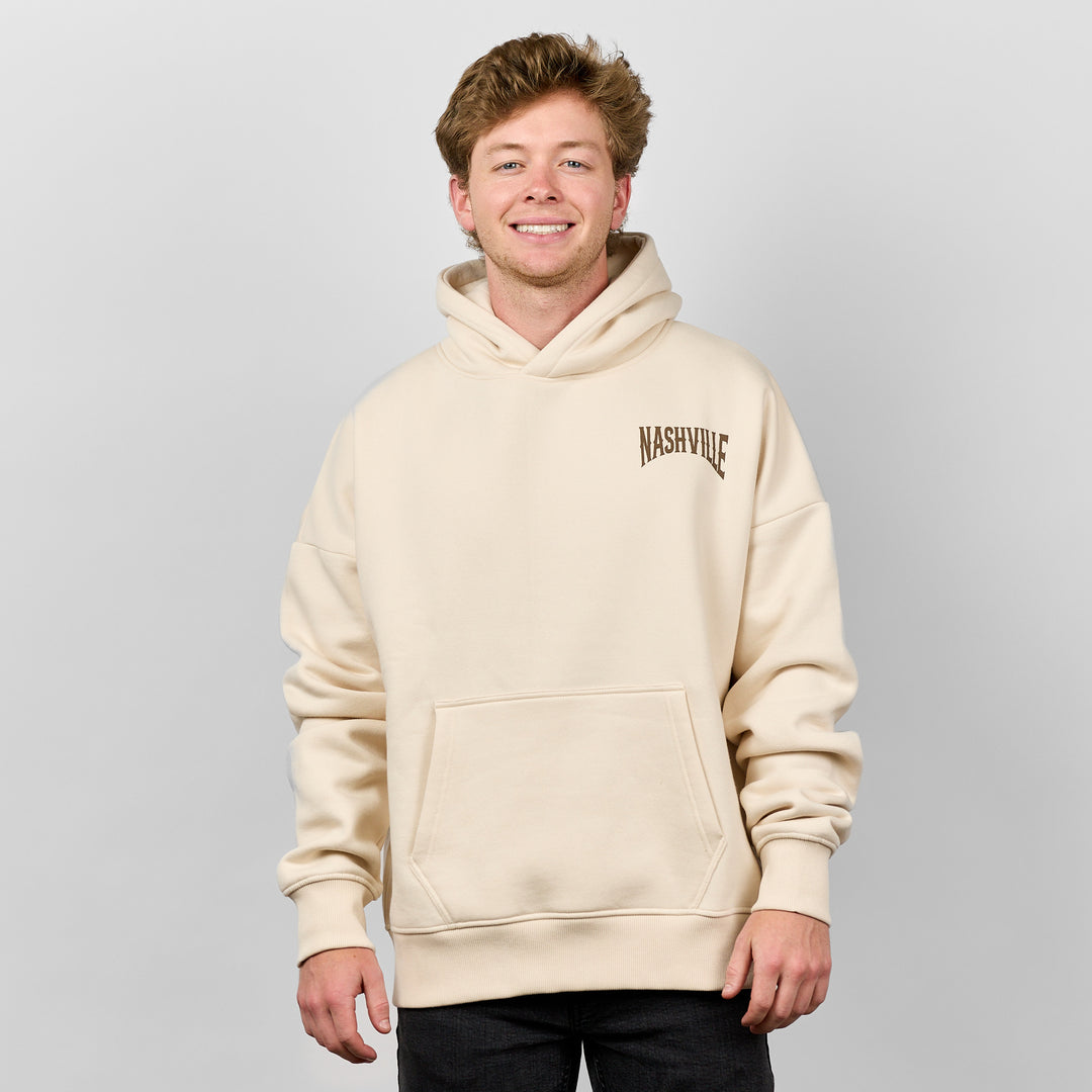 Nashville Skyline Rodeo Hoodie [Bone]
