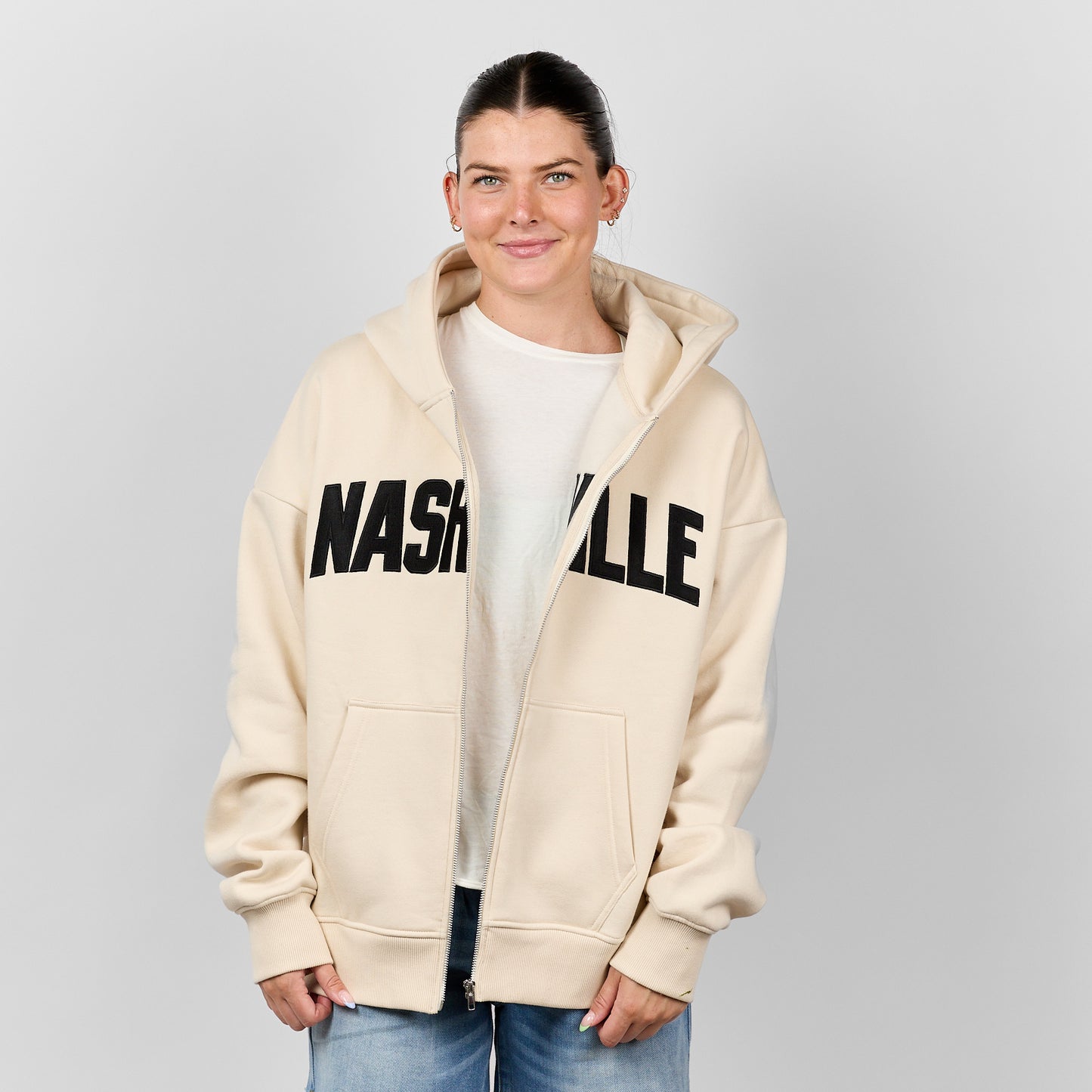 Nashville Zip Up [Bone]