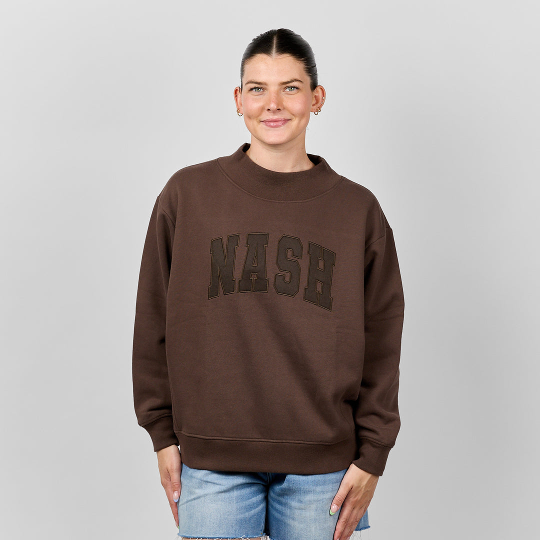 Fireside Mock Neck [Chocolate]