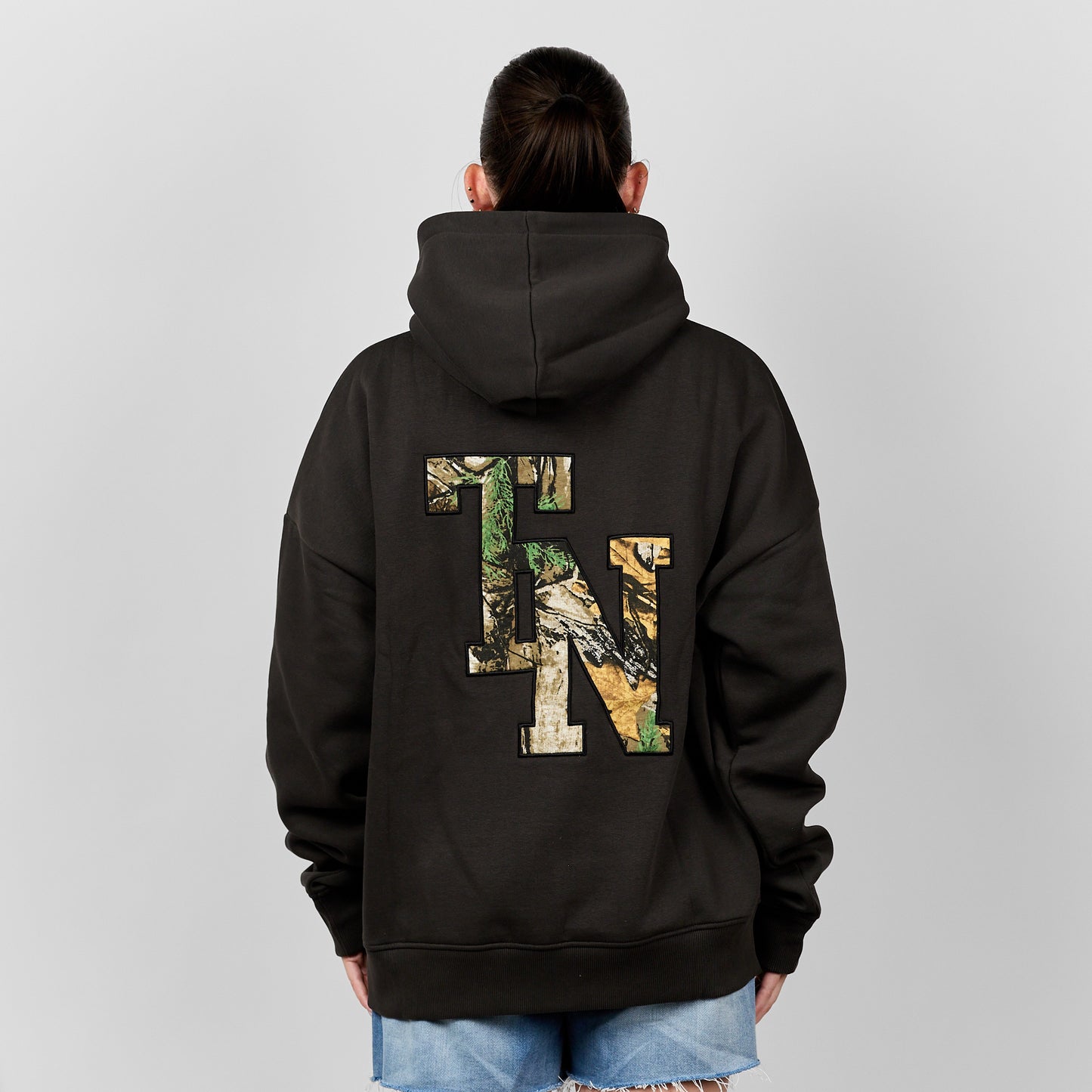 TN Relaxed Hoodie [Black/Camo]