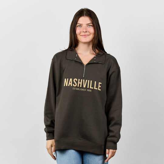 Nashville Quarter Zip [Faded Black]