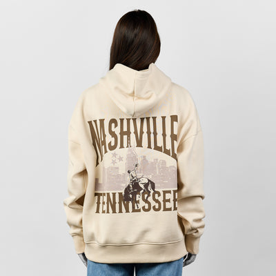 Nashville Skyline Rodeo Hoodie [Bone]