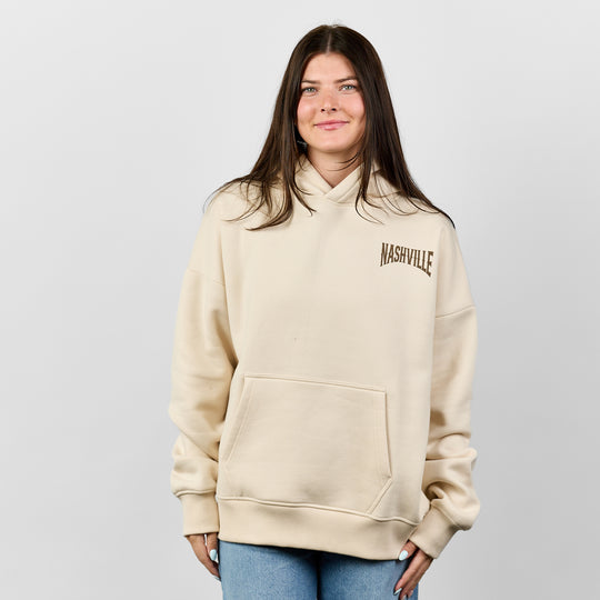 Nashville Skyline Rodeo Hoodie [Bone]