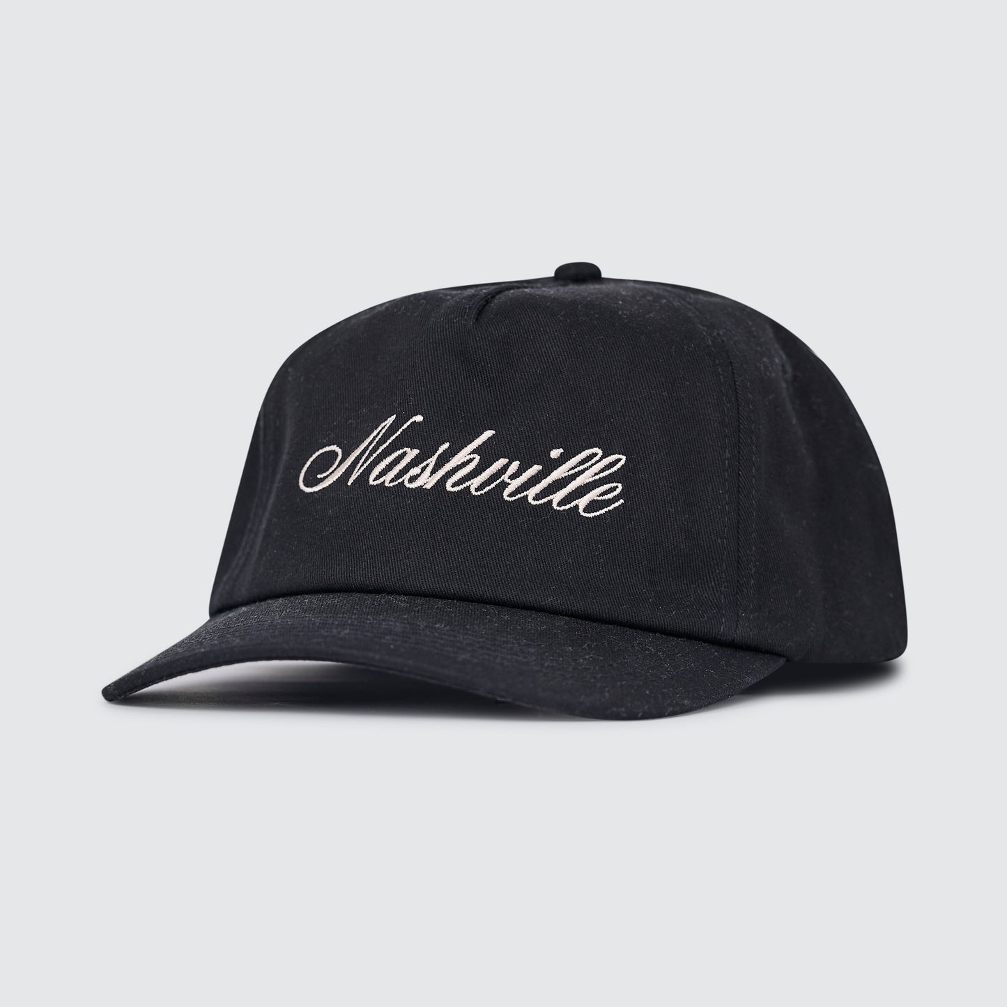 Nashville Unstructured 5-Panel Cap [Black]