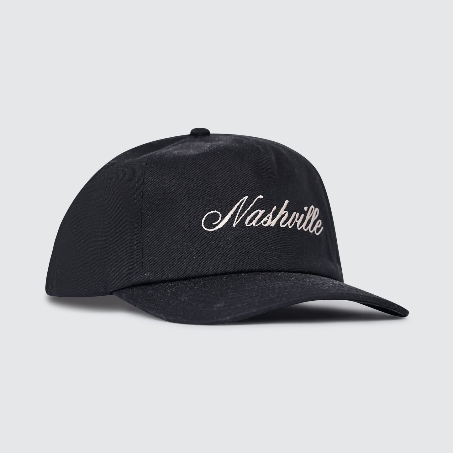 Nashville Unstructured 5-Panel Cap [Black]