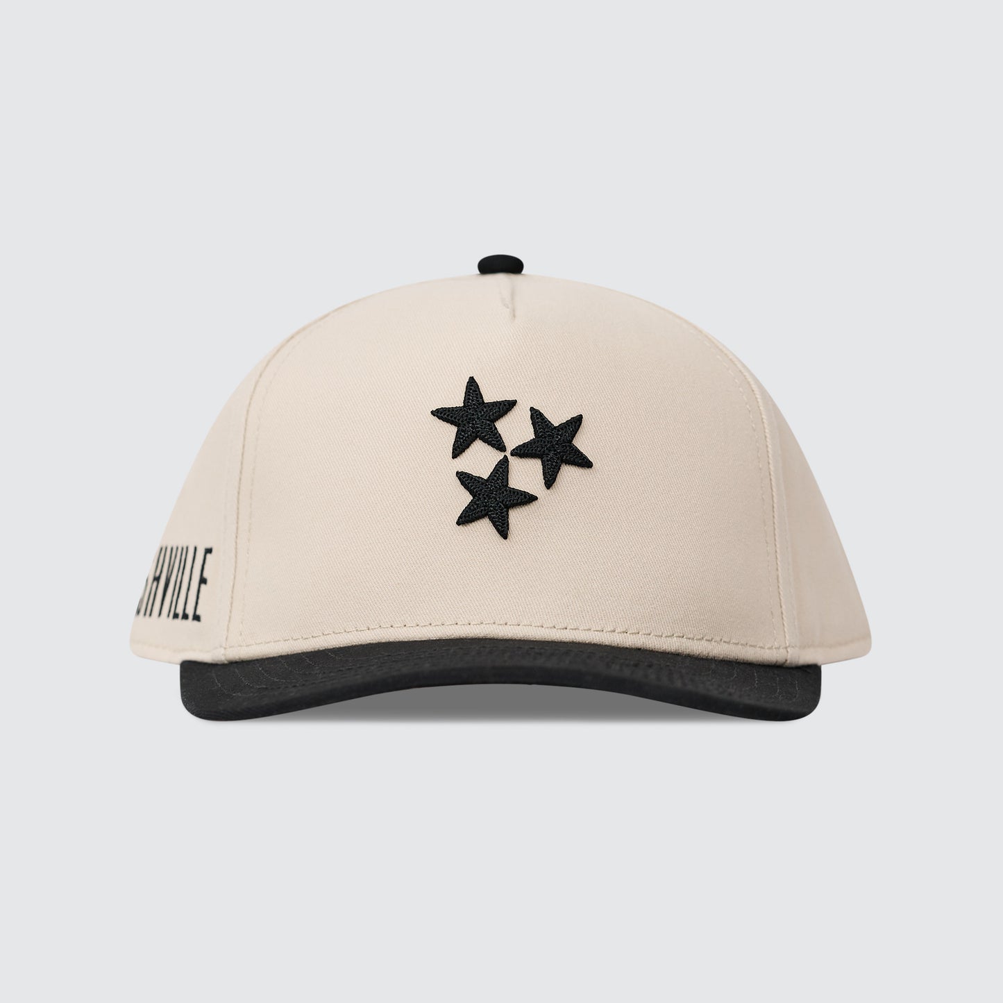 TriStar Chain Stitch Snapback [Black/Cream]