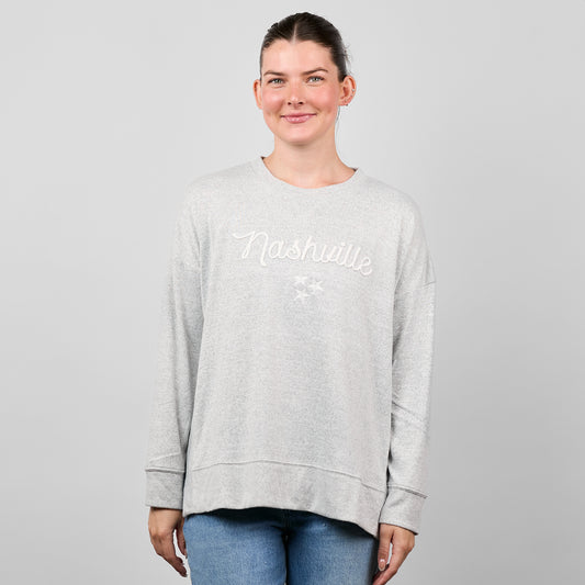 Side Split Jersey Crewneck