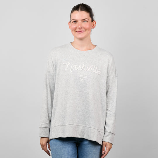 Side Split Jersey Crewneck [Gray]