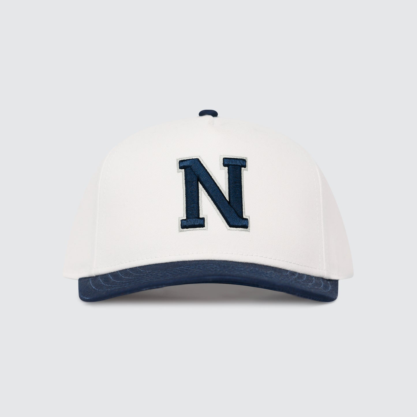 Block Initial Snapback [White/Navy]
