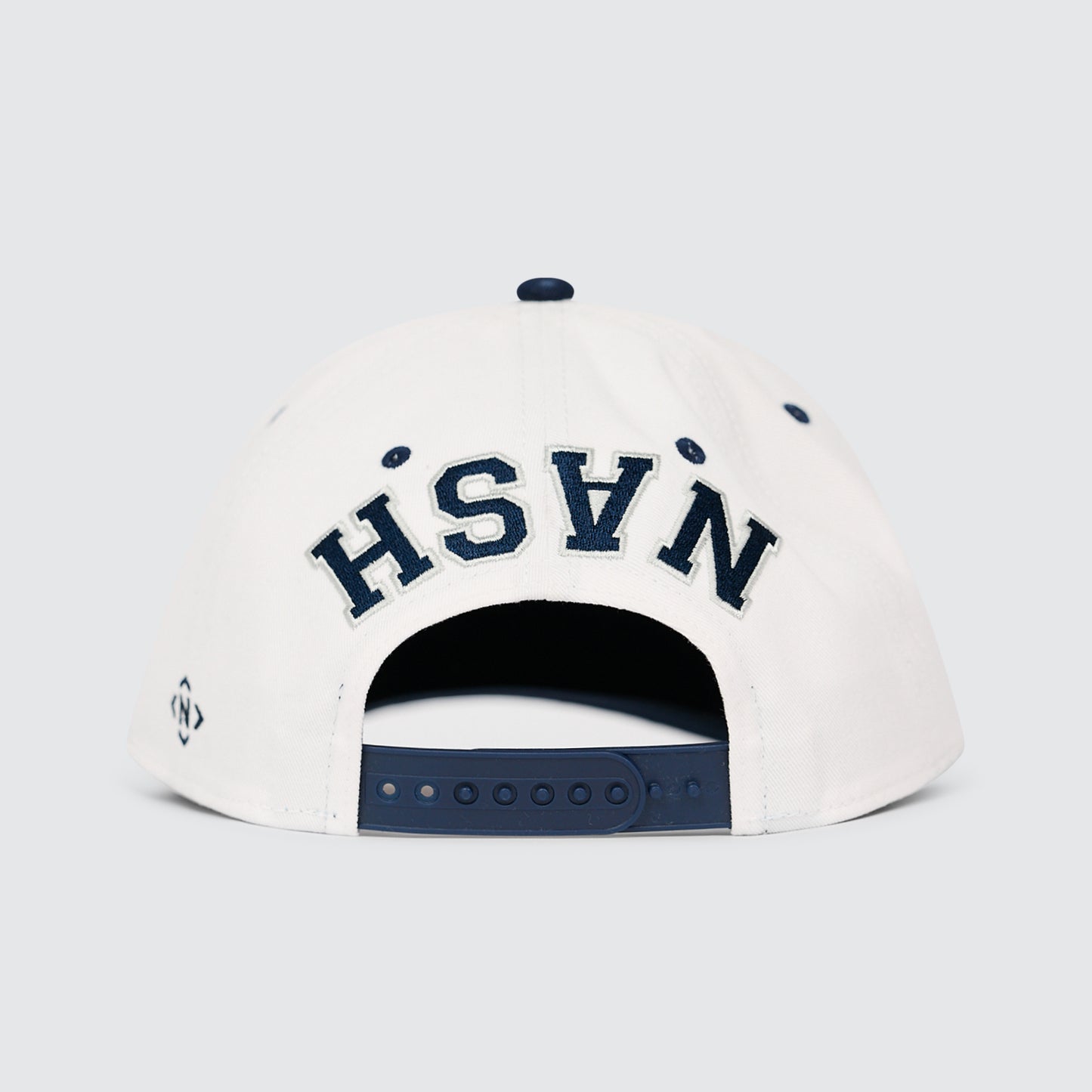 Block Initial Snapback [White/Navy]