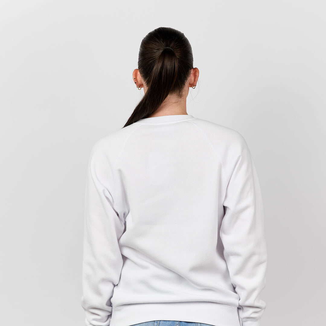 Lightweight Raglan Crewneck [Stone/Navy]