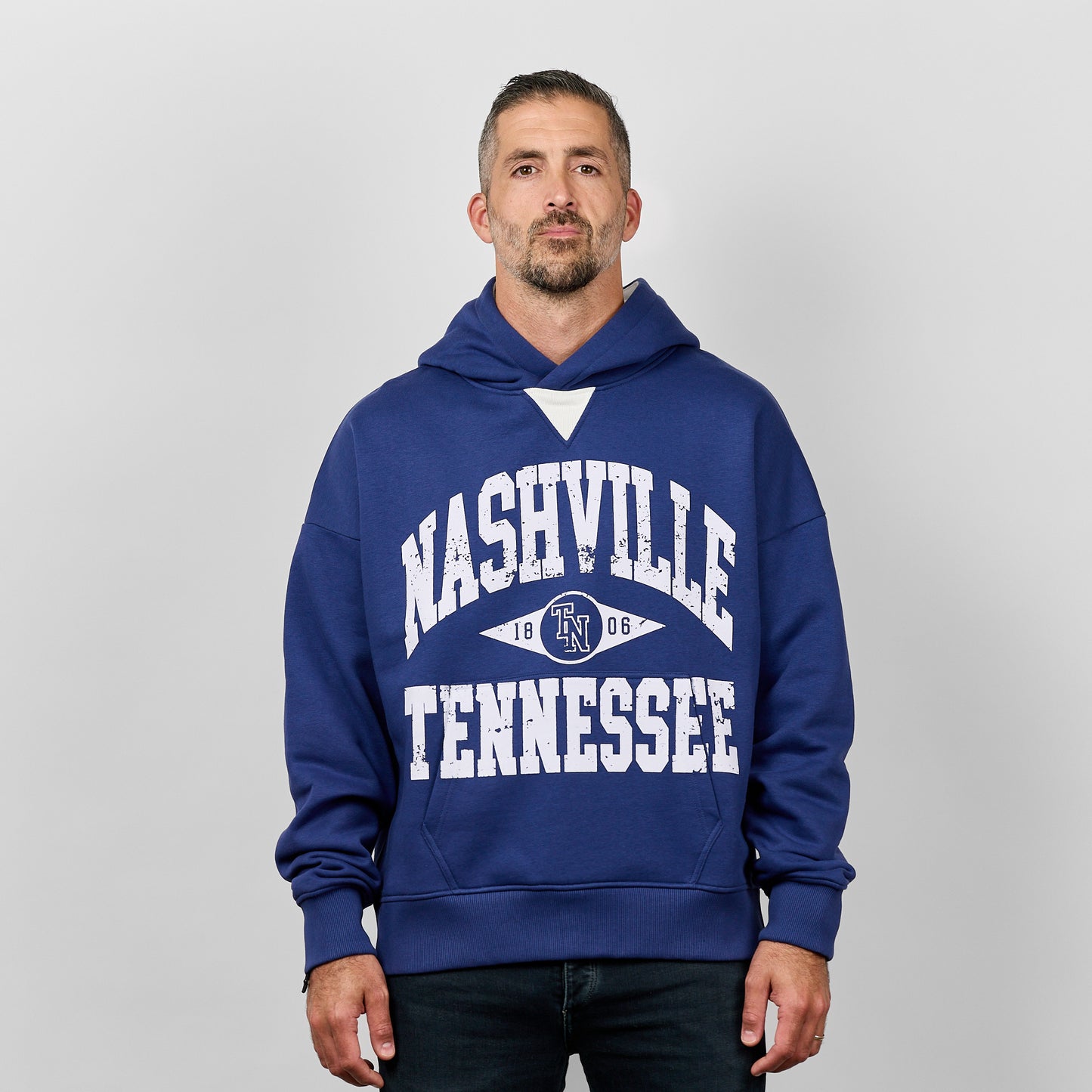 Vintage Collegiate Hoodie [Navy]