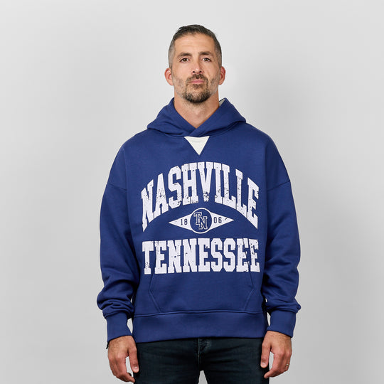 Vintage Collegiate Hoodie [Navy]