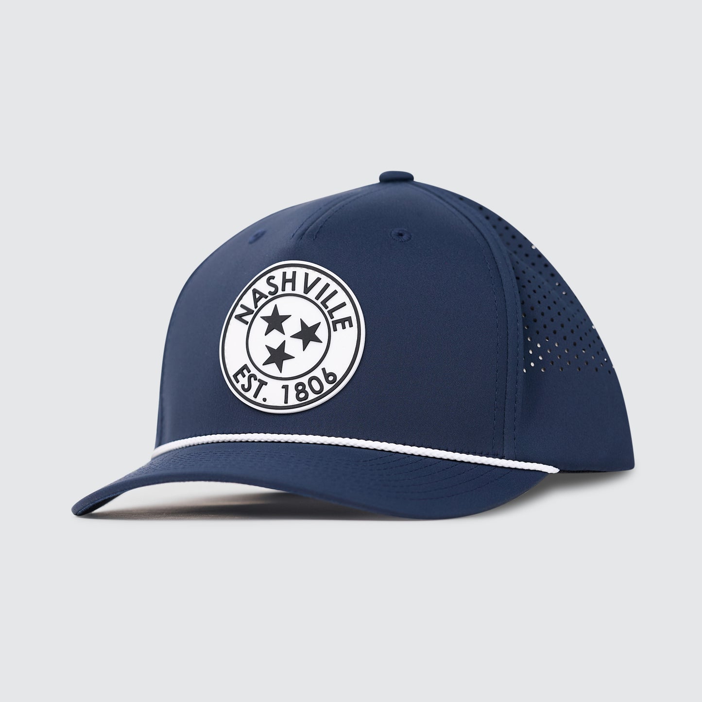 Nashville TriStar Perforated Snapback [Navy]