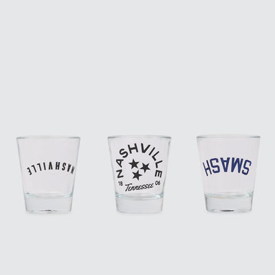 Upside Down Nashville Shot Glass