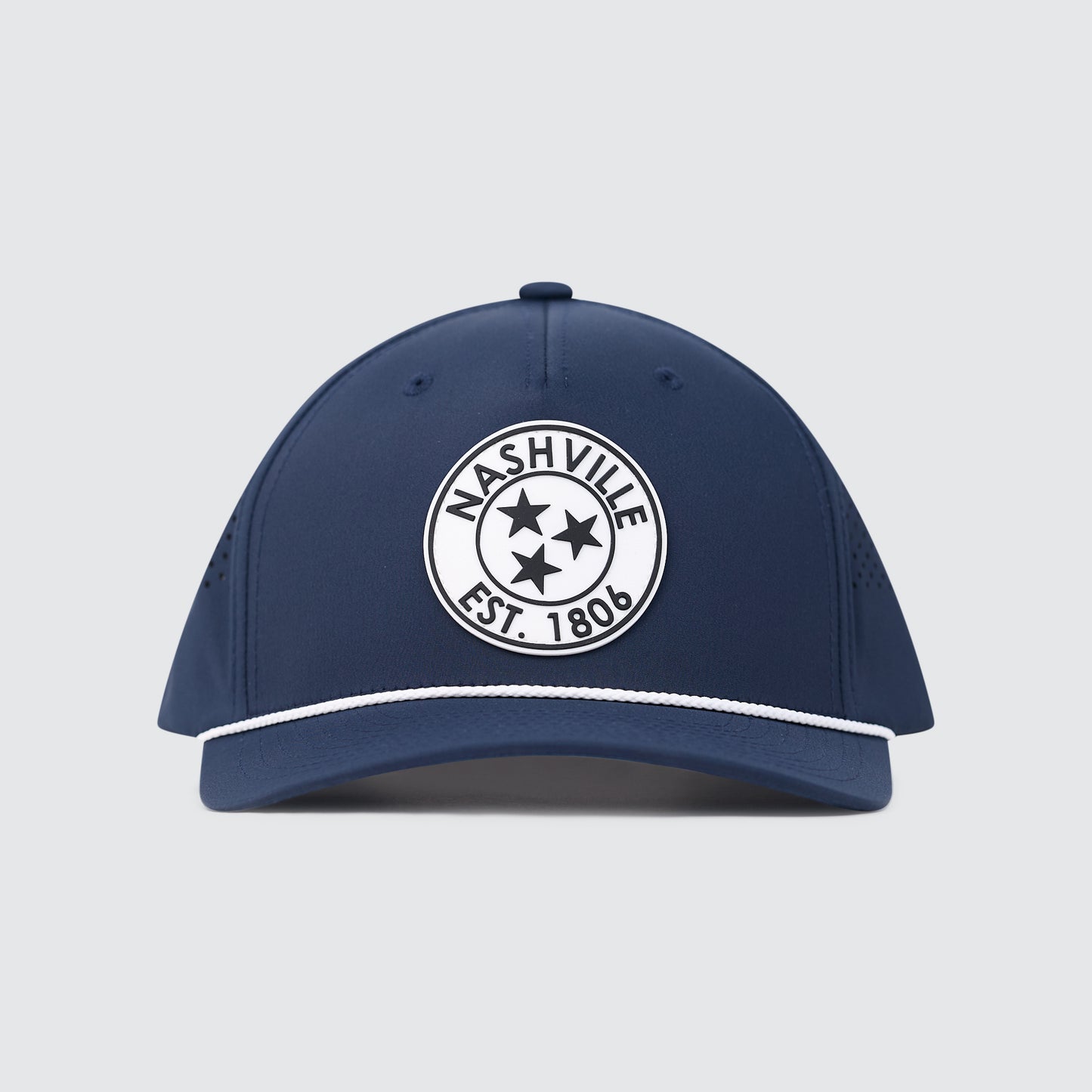 Nashville TriStar Perforated Snapback [Navy]