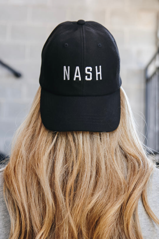 Black ribbed NASH ball cap 