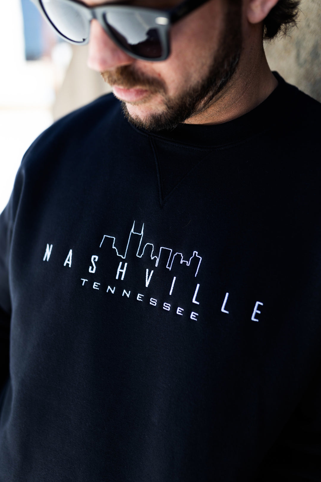 Nashville Skyline Crewneck [Black]