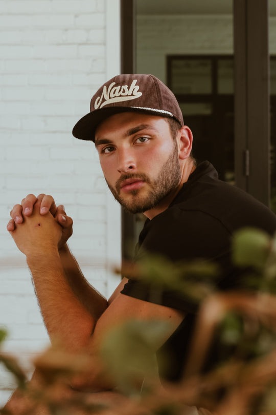 NASH Script Corduroy Cap [Brown/Black]