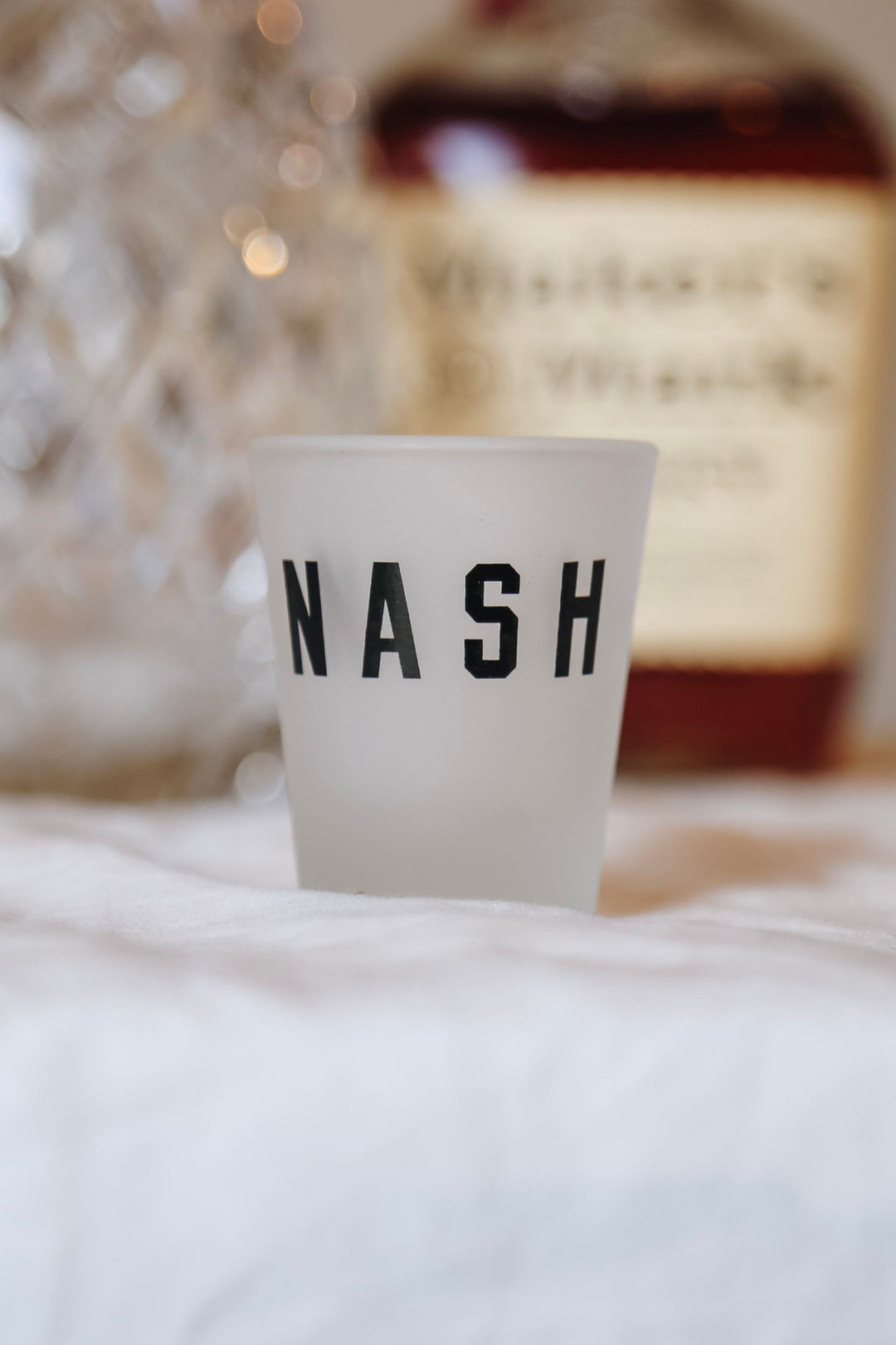 Frosted NASH Shot Glass [White]