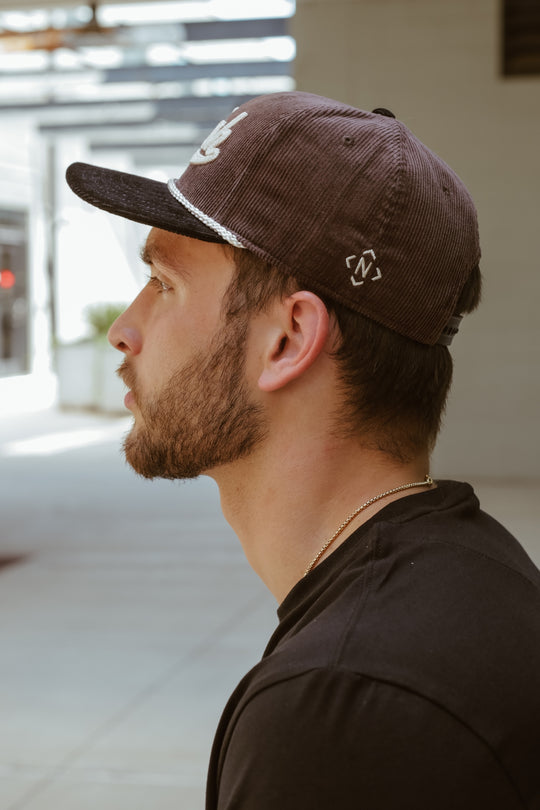 NASH Script Corduroy Cap [Brown/Black]