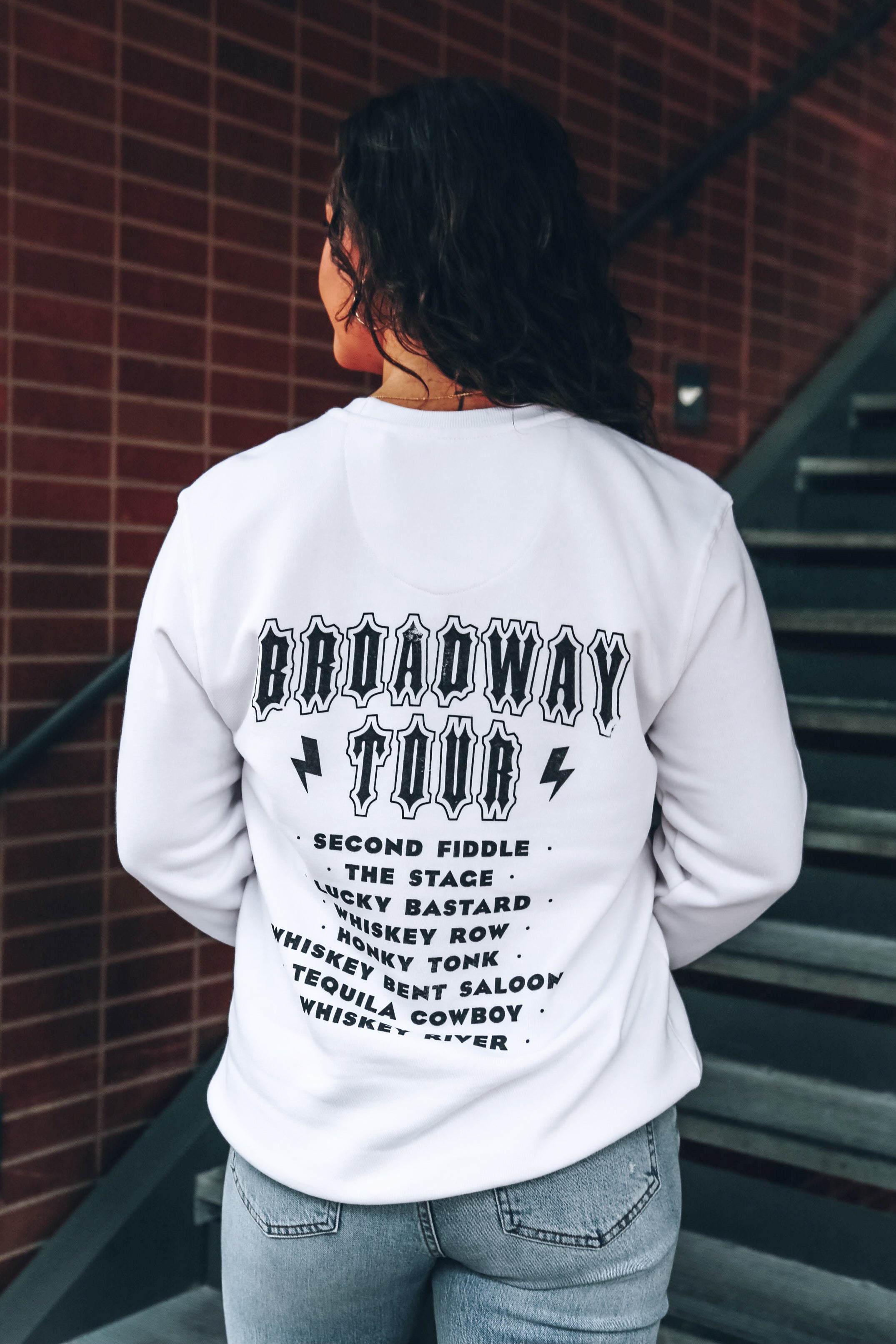 Broadway Tour Crewneck [White]