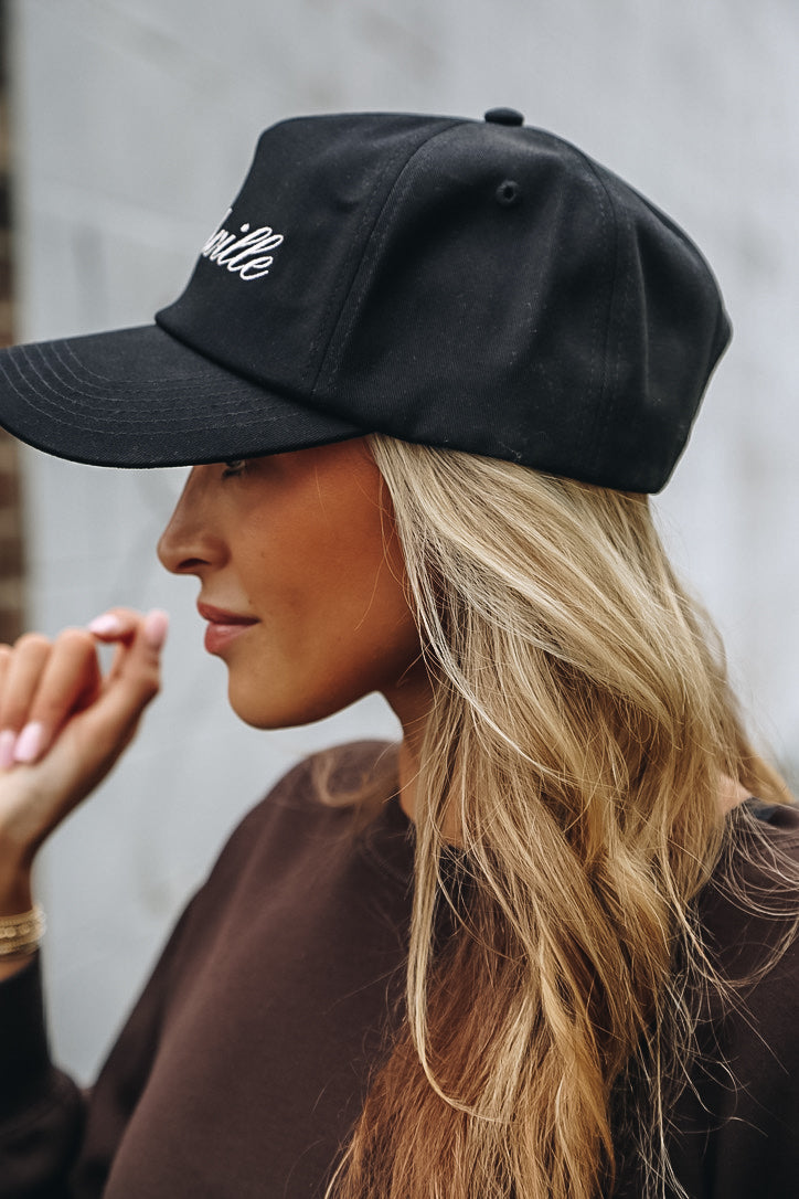 Nashville Unstructured 5-Panel Cap [Black]