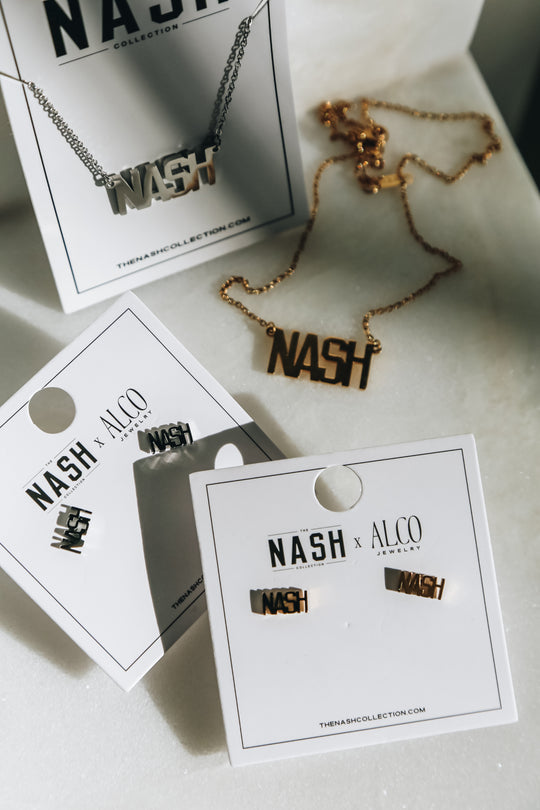 NASH Stud Earrings [Silver]