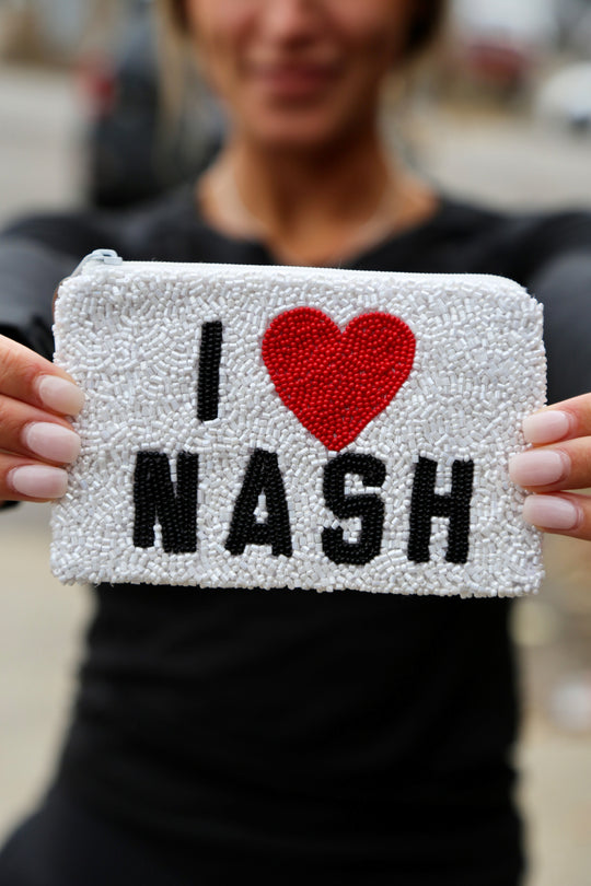 Beaded Coin Purse [I Love Nash]