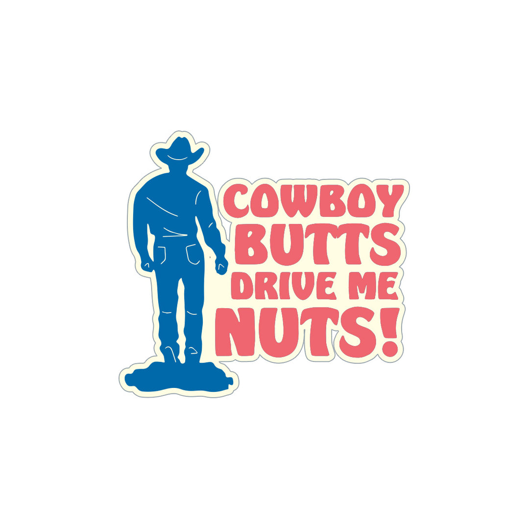 Cowboy Butts Sticker
