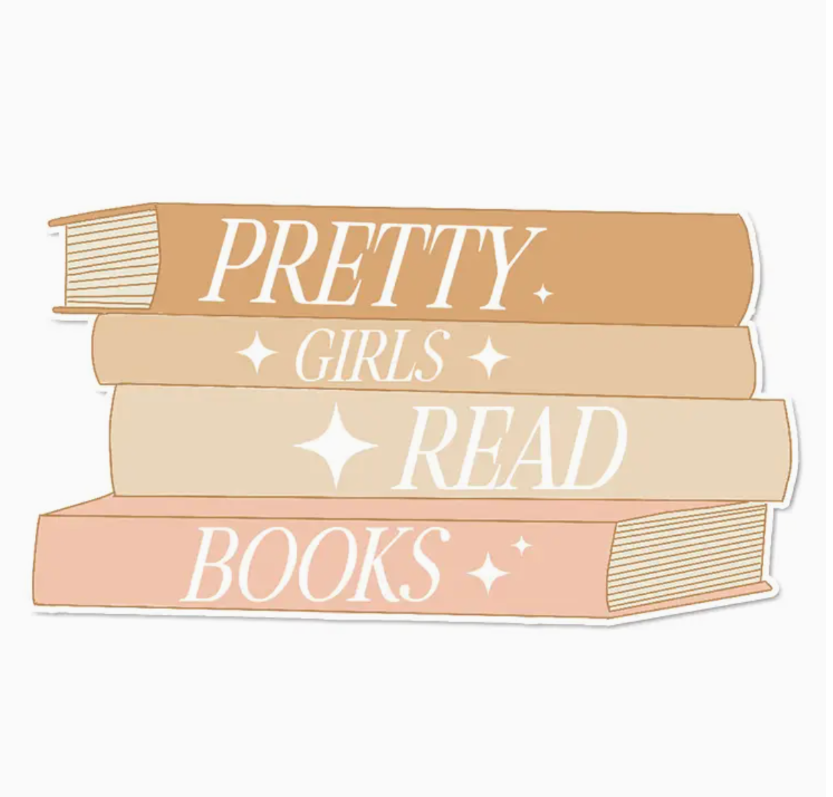 Pretty Girls Read Books Sticker