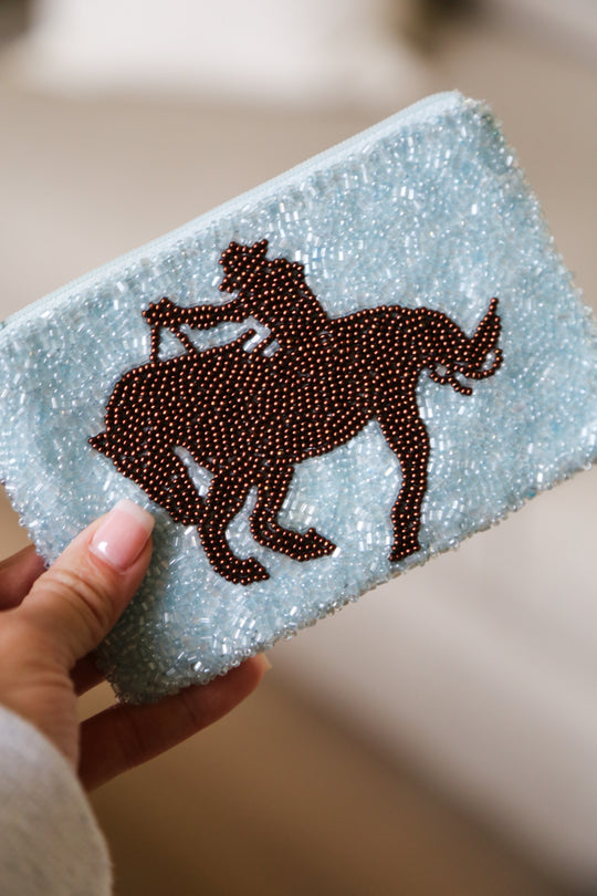 Beaded Coin Purse [Bucking Bronco]