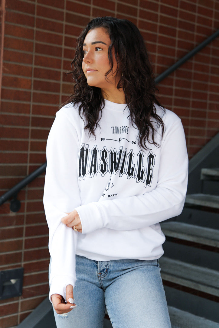 Broadway Tour Crewneck [White]