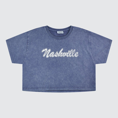 Annabelle Boxy Crop [Indigo]