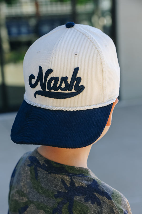 Kids Nash Script Corduroy Snapback