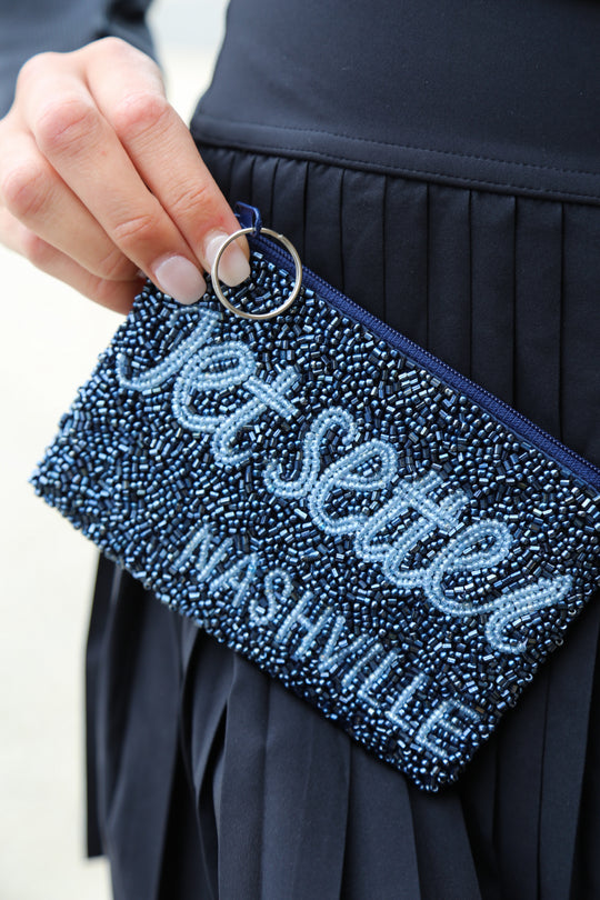 Beaded Coin Purse [Jet Setter]