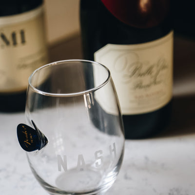 Guitar Pick Wine Glass [NASH]