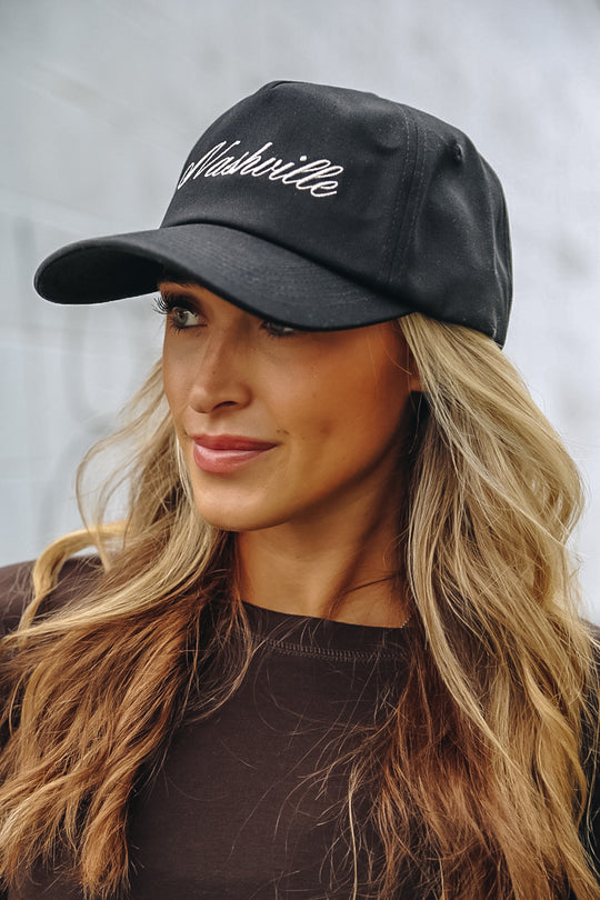 Nashville Unstructured 5-Panel Cap [Black]