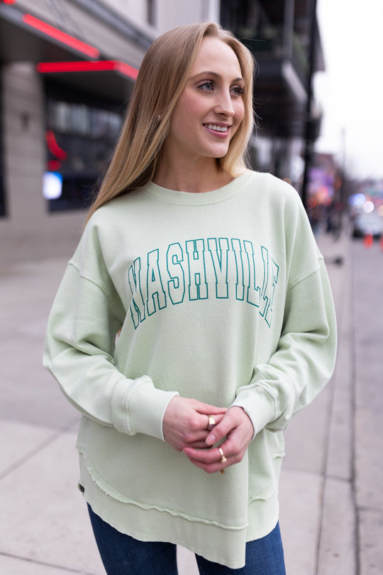 Coastal Terry Poncho [Spring Green]