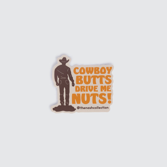 Cowboy Butts Sticker [Brown/Orange]